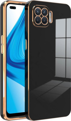 RESOURIS Back Cover for OPPO F17 PRO, OPPO F17 Pro(Black, Gold, Camera Bump Protector, Silicon, Pack of: 1)