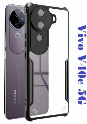 ASVALBUY Back Cover for VIVO V40e 5G(Black, Transparent, Grip Case, Pack of: 1)