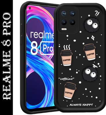 BOZTI Back Cover for Realme 8 Pro(Black, 3D Case, Pack of: 1)