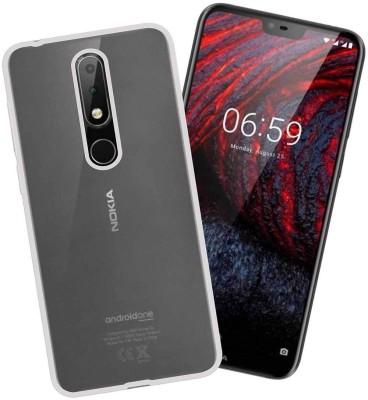 JASH Back Cover for Nokia 6.1 Plus(White, Shock Proof, Silicon, Pack of: 1)