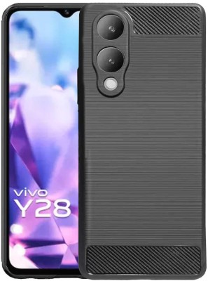 Lilliput Back Cover for Vivo Y28 5G(Black, Grip Case, Pack of: 1)