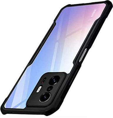 WOW Imagine Back Cover for Xiaomi Mi 11T 5G | Mi 11T Pro 5G 360 Degree Camera Protection | Transparent Hybrid(Black, Camera Bump Protector, Pack of: 1)