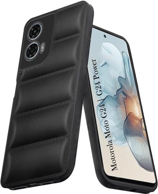 Mystry Box Back Cover for Motorola Moto G24 Power(Black, Puffer, Pack of: 1)