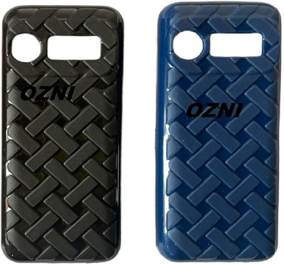 ozni Back Cover for Pack Of 2 Jio Bharat b1(Black, Blue, Flexible, Silicon, Pack of: 2)