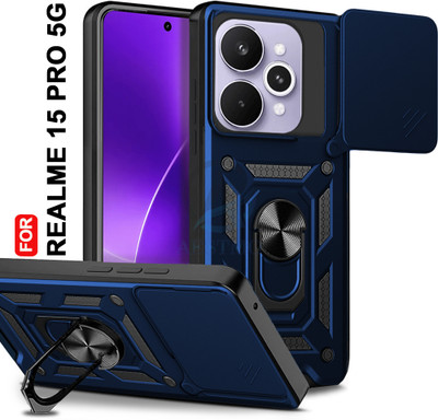AESTMO Back Cover for Realme 15 Pro 5G(Blue, Slider, Pack of: 1)