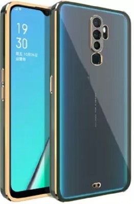 WellWell Back Cover for POCO M2, REDMI 9 PRIME ( Green, Gold, Transparent )(Gold, Shock Proof, Silicon, Pack of: 1)