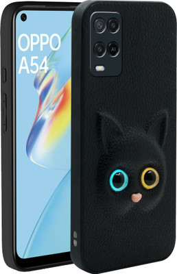 SMARTPOCKET Back Cover for Oppo A54(Black, 3D Case, Pack of: 1)