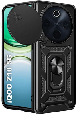 SESS XUSIVE Back Cover for iQOO Z10 5G D10 Tough Armor Bumper Back Cover Case - Black(Black, Rugged Armor)