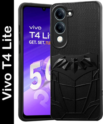 Meephone Back Cover for Vivo T4 Lite 5G(Black, 3D Case, Pack of: 1)