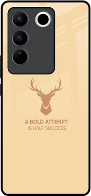 Hocopoco Back Cover for Vivo V27 5G(Yellow, Grip Case, Pack of: 1)