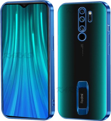 ANTICA Back Cover for Redmi note 9 | Logo View Each Lens with CD Pattern Case(Blue, Camera Bump Protector, Silicon, Pack of: 1)