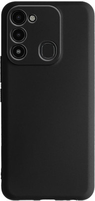NG CREATION Back Cover for Tecno Spark 8C, Tecno Spark 9, Tecno Spark Go 2022(Black, Flexible, Silicon)