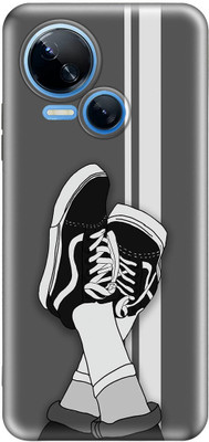 FeelWhiz Back Cover for Tecno Spark 10 5G(Black, White)