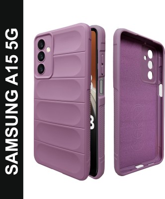 Artistque Back Cover for Samsung Galaxy A15 5G(Purple, Flexible, Silicon, Pack of: 1)