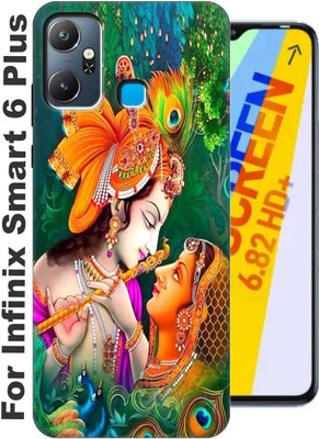 RDcon Back Cover for Infinix Smart 6 Plus 2537(Red, Dual Protection, Silicon, Pack of: 1)