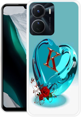 3D U PRINT Back Cover for VIVO T2x 5G,V2253, K LETTER,K NAME,K WORD,K ALPHABET(Blue, Flexible, Silicon, Pack of: 1)