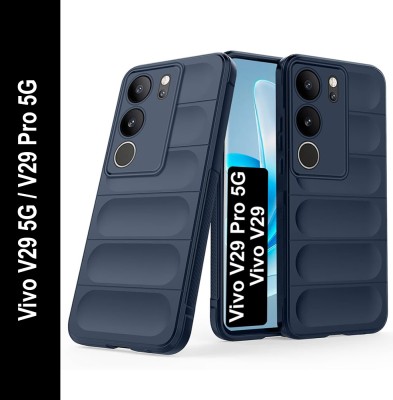 Casotec Back Cover for Vivo V29 5G, Vivo V29 Pro 5G(Blue, Silicon, Pack of: 1)