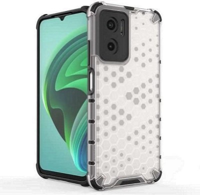 Accessories Kart Back Cover for Redmi 11 Prime 5G Edge to Edge Boom Transparent Honycomb case(Transparent, Shock Proof, Pack of: 1)