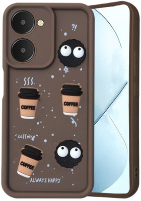 Mobile Mart Back Cover for IQOO Z9 Lite 5G, vivo T3 Lite 5G(Brown, 3D Case, Silicon, Pack of: 1)