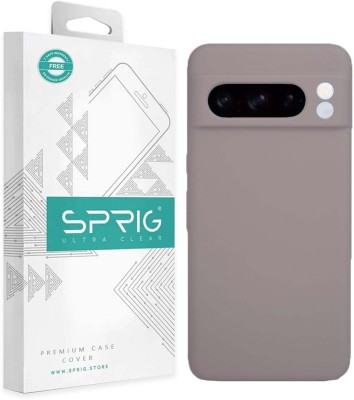 Sprig Liquid Silicone Back Cover for Google Pixel 8 Pro, Pixel 8 Pro(Grey, Microfiber Lining, Silicon, Pack of: 1)