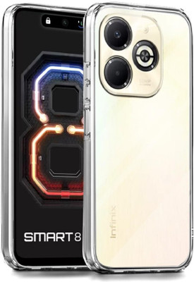 DMJHP Back Cover for Infinix Smart 8 Plus(Transparent, Pack of: 1)