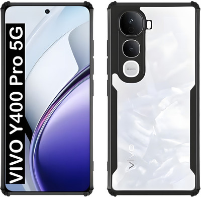 Monogamy Pouch for vivo Y400 Pro 5G, Vivo Y400 Pro 5G back cover-ip4(Black, Grip Case, Pack of: 1)