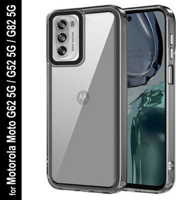 Zapcase Back Cover for Motorola Moto G62 5G(Black, Grip Case, Pack of: 1)