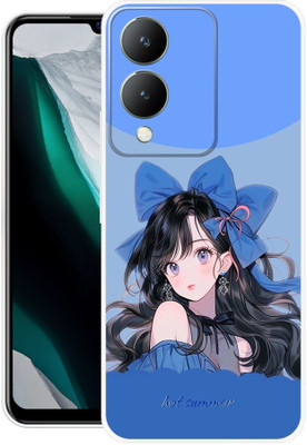 3D U PRINT Back Cover for VIVO Y28 5G,V2315, CUTE BABY DOLL,GIRL BOYS,COOL GIRL,CUTE GIRL(Blue, Flexible, Silicon, Pack of: 1)