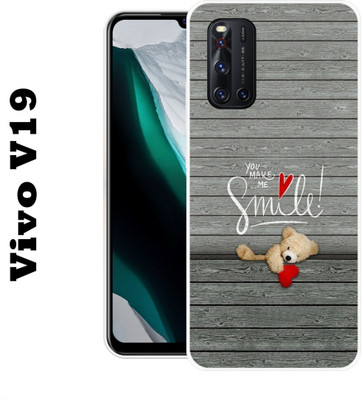 satyman Back Cover for Vivo V19(Multicolor, Dual Protection, Silicon, Pack of: 1)
