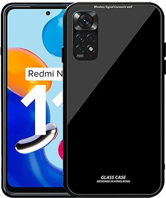 Nice Assoseries HUB Back Cover for Redmi Note 11 4G, Redmi Note 11s(Black, Grip Case)