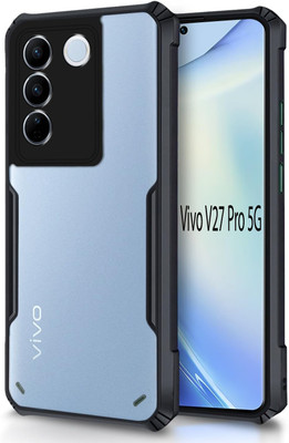 S-Softline Back Cover for Vivo V27 Pro 5G, pocket-friendly Slim profile(Black, Pack of: 1)