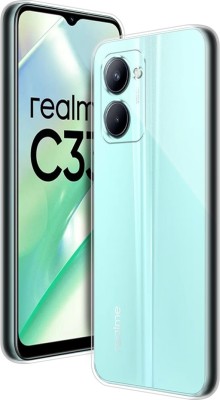 Pink City Back Cover for realme C33 2023(Transparent, Grip Case, Silicon, Pack of: 1)
