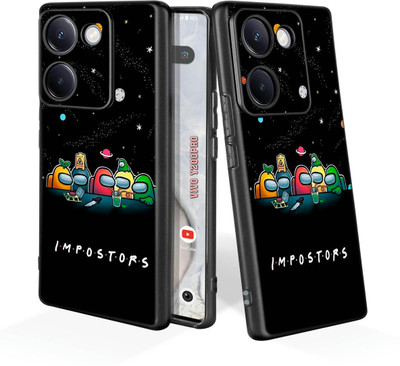 printwhiz Back Cover for Vivo Y200 Pro 5G, Vivo Y300Plus(Black)