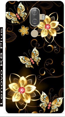 BIVAX Back Cover for Lenovo K8 Plus(Black, Gold, Grip Case, Silicon, Pack of: 1)