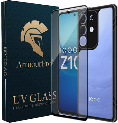 ArmourPro Back Cover for iQOO Z10X 5G, iQOO Z10X, vivo T4x 5G, T4x, Anti Slip Case & Matte Finish Tempered Glass(Black, Shock Proof, Silicon, Pack of: 1)