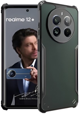 Chrmforce Back Cover for RealMe 12 Plus 5G, RealMe P1 5G, RealMe Narzo 70 Pro 5G Back Cover Case(Black, Transparent, Shock Proof, Pack of: 1)