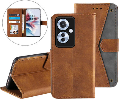Autofocus Back Cover for Oppo F25 Pro 5G(Brown, Magnetic Case, Pack of: 1)