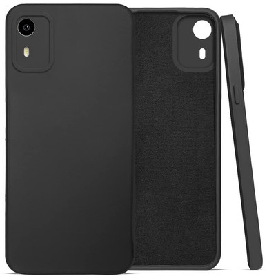 Bodoma Back Cover for Nokia C12/C12 Pro(Black, Silicon, Pack of: 1)