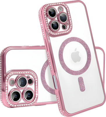 HSRPRO Back Cover for IP-12-PRO-SILVER(Pink, Camera Bump Protector, Silicon, Pack of: 1)