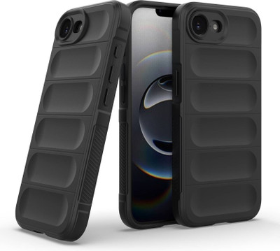 Scobilee Back Cover for Apple iPhone 16e, Iphone 16e Mobile Pouch, iphone 16e Back Cover - dsn1921(Black, Shock Proof, Silicon, Pack of: 1)