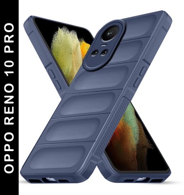 KARWAN Back Cover for Oppo Reno 10 Pro(Blue, Shock Proof, Silicon, Pack of: 1)