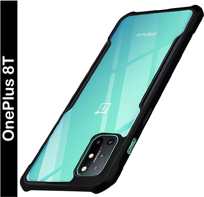 ADI Creations Back Cover for OnePlus 8T 5G(Black, Camera Bump Protector, Pack of: 1)