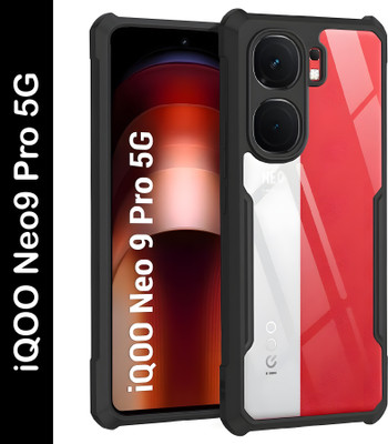 ADI Creations Back Cover for iQOO Neo 9 Pro, iQOO Neo9 Pro 5G(Black, Camera Bump Protector, Pack of: 1)