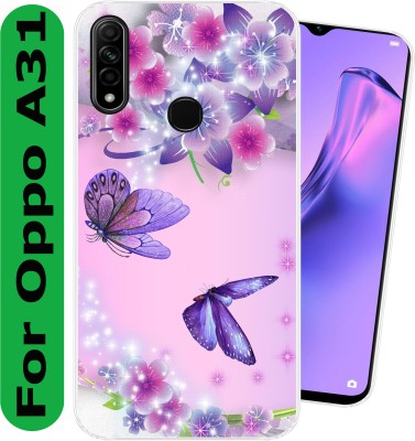 SmartGoldista Back Cover for Oppo A31(Transparent, Flexible, Silicon, Pack of: 1)