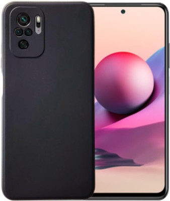 TRUEUPGRADE Back Cover for Mi Redmi Note 10s / 10 / Note 11 SE Soft Silicone Slim Matte Liquid Silicone TPU(Black, Flexible, Silicon, Pack of: 1)