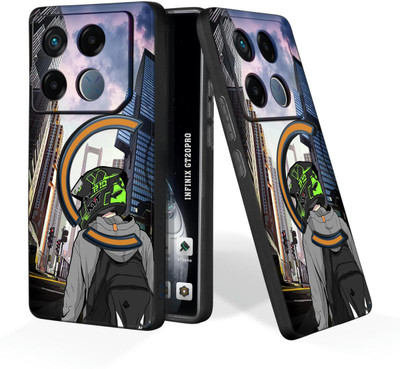 CLASSYPRINT Back Cover for Infinix GT 20 Pro 5G(Black)