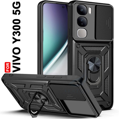 AESTMO Back Cover for Vivo Y300 5G(Black, Slider, Pack of: 1)