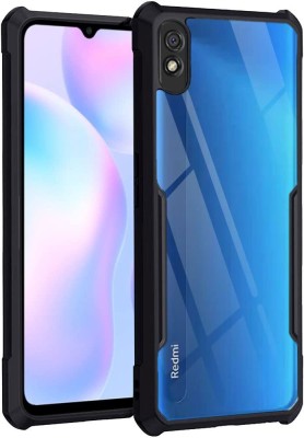 DropFit Back Cover for Redmi 9i(Transparent, Dual Protection, Pack of: 1)