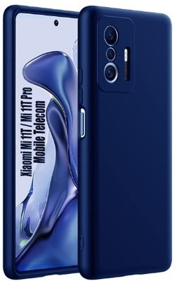 S-Softline Back Cover for Xiaomi 11T(Blue, Silicon, Pack of: 1)