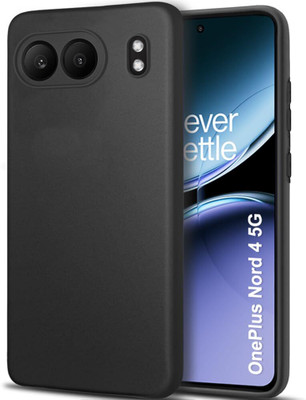 Micvir Back Cover for OnePlus Nord 4 5G(Black, Dual Protection, Silicon, Pack of: 1)
